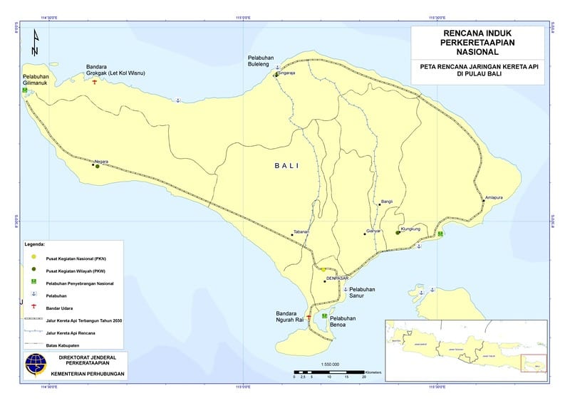 Government Says that the future railway in Bali will be underground.