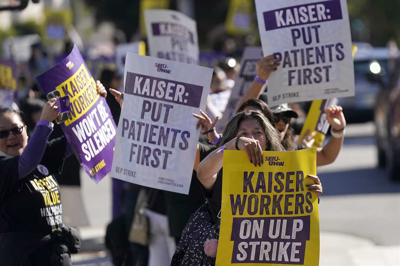 Another round of labor unrest is injected into the nation by the Kaiser Health Care strike