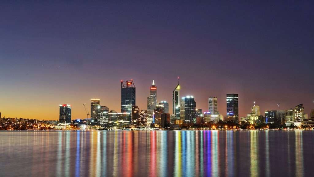 Skyline of Perth Australia