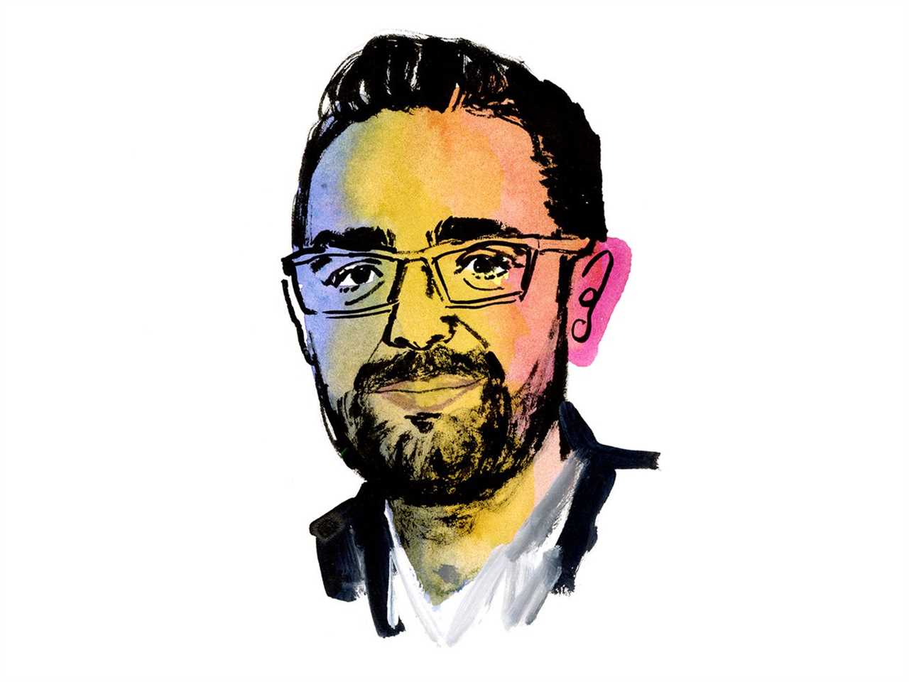 Illustrated portrait of Azeem Azhar