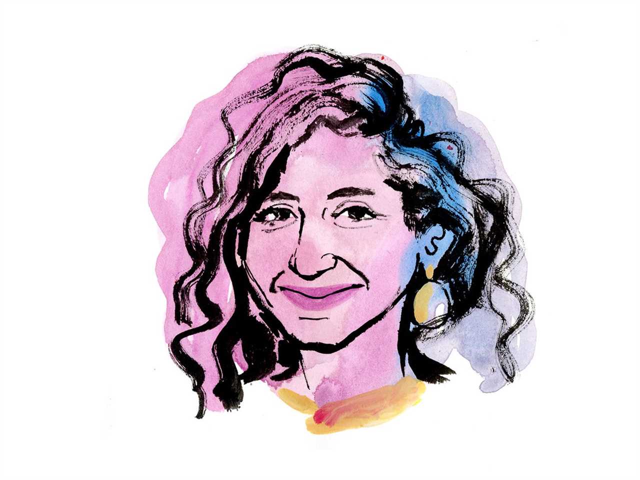 Illustrated portrait of Zahra Biabani