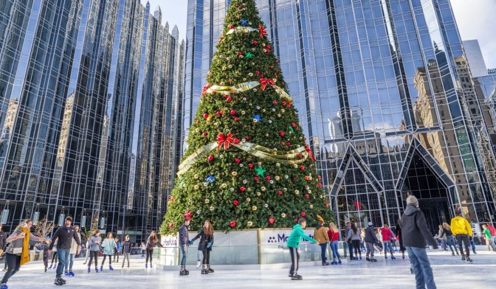 Skating Rink in Downtown Pittsburgh