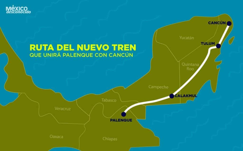 Mexican President Inaugurates New Mayan Train Route From Cancun To Palenque