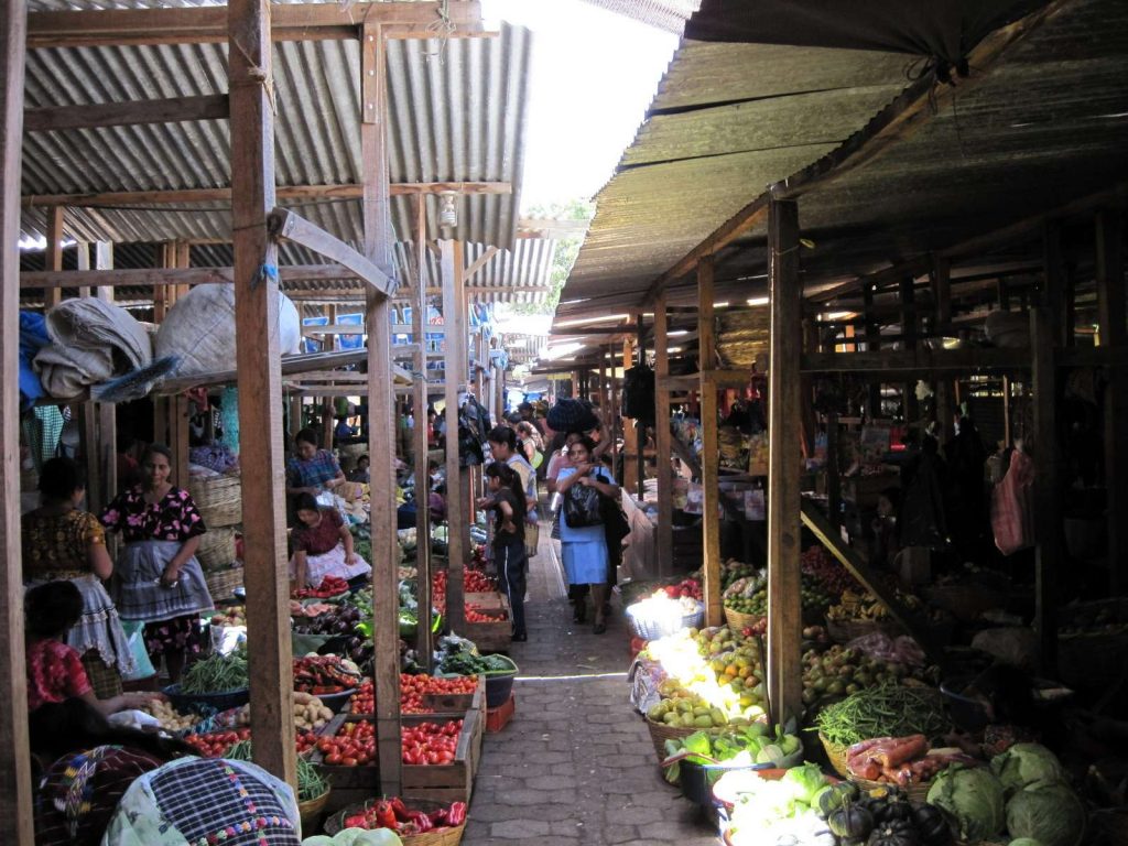 central america local market indoors