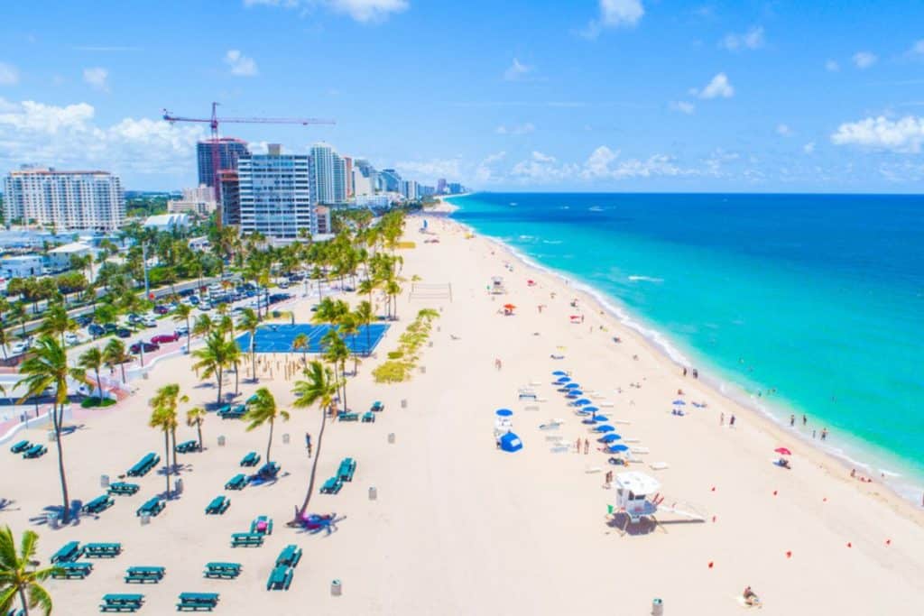 Fort Lauderdale beach in Florida