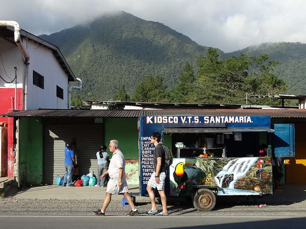 People at the street in El Valle de Anton Panama