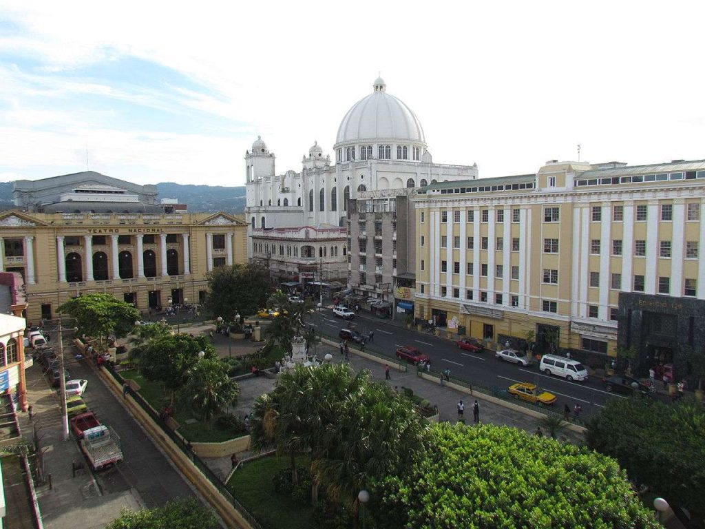historic center of San Salvador in  El Salvador