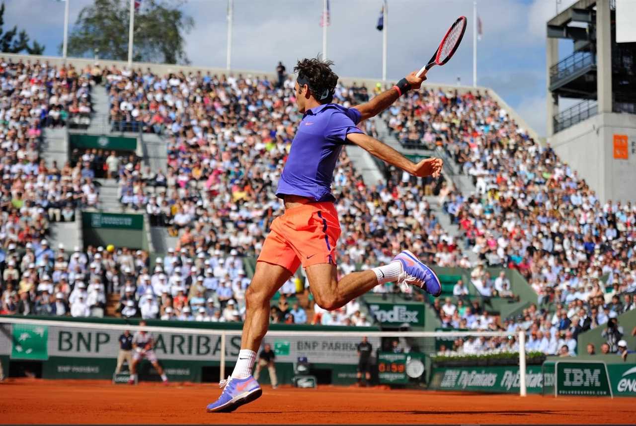 Photo Federer Backhand 30x40 cm - Multicolore | Roland-Garros Store