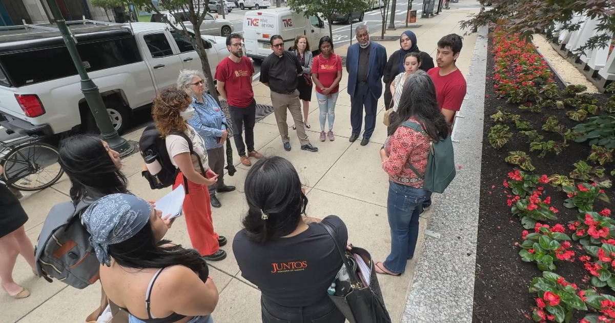 Immigration advocates deliver letters to Pennsylvania senators in response to President Biden's executive order - CBS Philadelphia